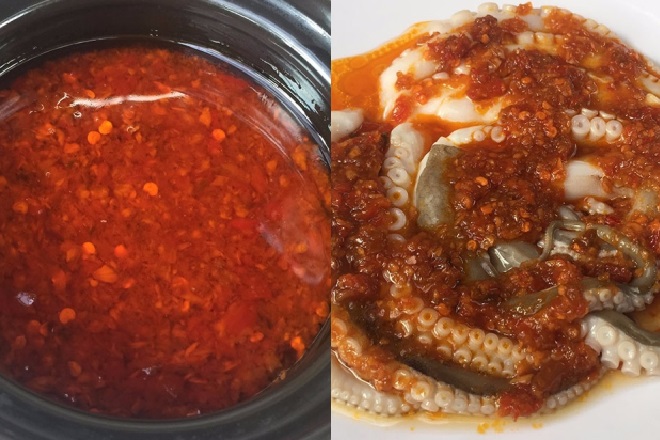 cách ướp bạch tuộc nướng sa tế