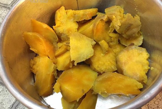nghiền kỹ khoai