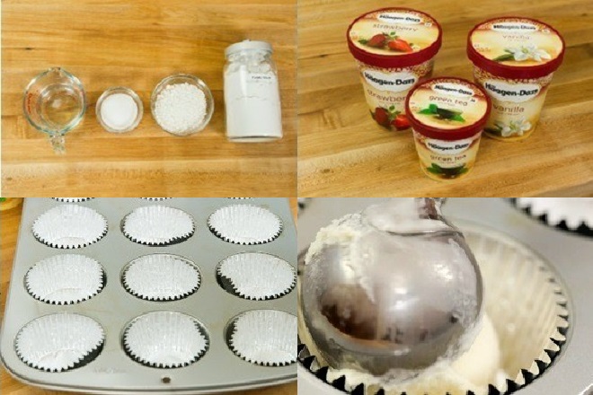 nguyên liệu làm bánh mochi kem