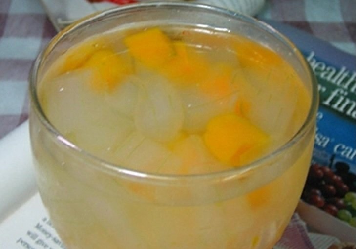 phần chè nha đam và bí đỏ vừa dai vừa dẻo