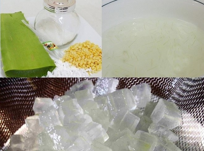 sơ chế phần nha đam sống