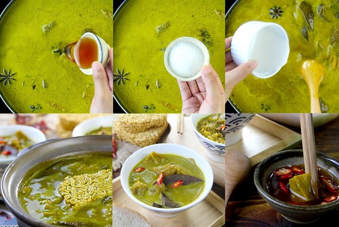 tạo độ sanh sánh cho nước lẩu và trụng mì gói ăn kèm