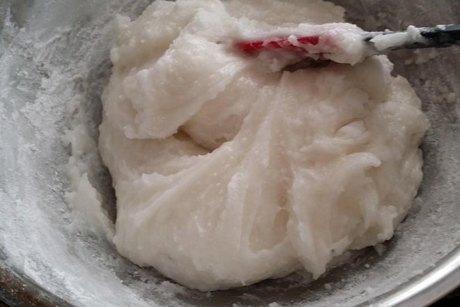 tô bột nếp pha nước