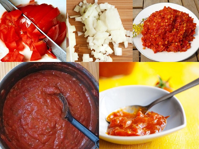 tổng hợp khâu sơ chế và chế biến tương cà