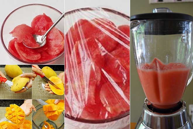 xay dưa hấu với xoài